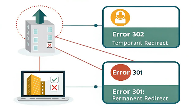 الفرق بين خطأ 302 وخطأ 301